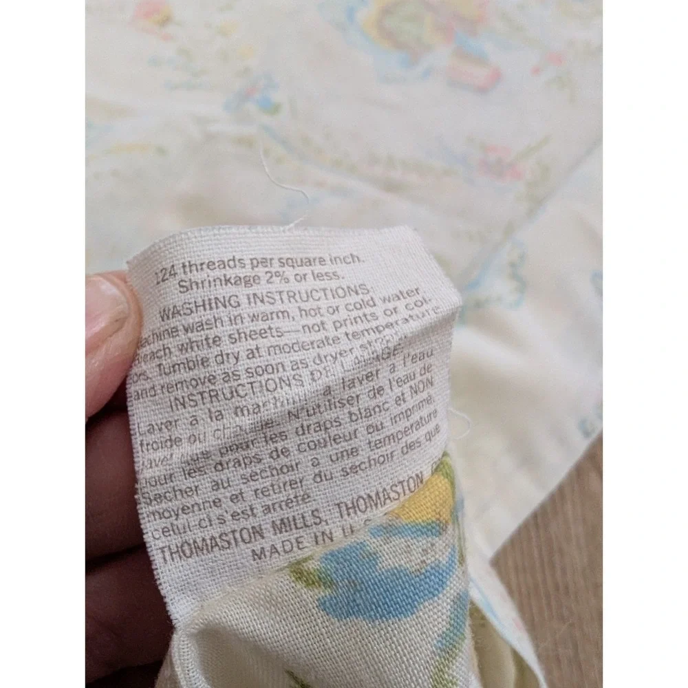 VTG THOMASTON STD PILLOWCASE NO IRON MADE IN THE USA